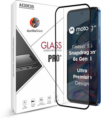 Aeidess Edge To Edge Tempered Glass for Motorola G45 5G(Pack of 1)