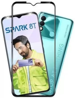 VISHZONE Edge To Edge Tempered Glass for Tecno Spark 8T(Pack of 1)