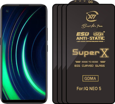 GDMA Edge To Edge Tempered Glass for iQOO Neo 5 Life(Pack of 4)