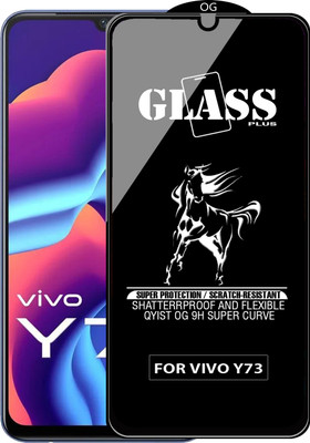 Qyist Edge To Edge Tempered Glass for VIVO Y73(Pack of 1)