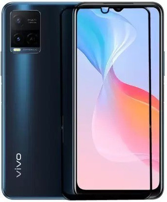 BRENZZ Edge To Edge Tempered Glass for vivo Y21G(Pack of 1)