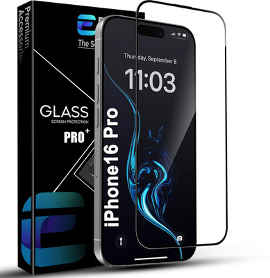 EITANSHA CREATION Edge To Edge Tempered Glass for iPhone 16 Pro, Apple iPhone 16 Pro(Pack of 1)