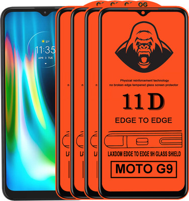 Laxdom Edge To Edge Tempered Glass for MOTO G9(Pack of 4)