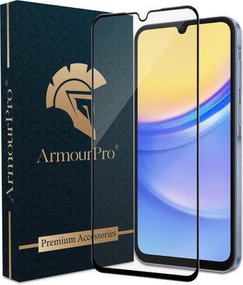 ArmourPro Edge To Edge Tempered Glass for Samsung Galaxy A15 5G, Samsung A15 5G, Samsung A25 5G(Pack of 1)
