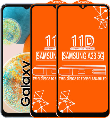 TWIGLO Edge To Edge Tempered Glass for SAMSUNG A23 5G(Pack of 2)
