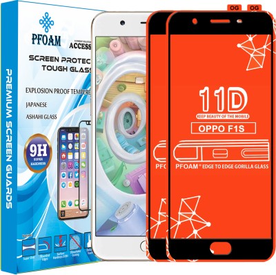 PFOAM Edge To Edge Tempered Glass for Oppo F1s(Pack of 2)