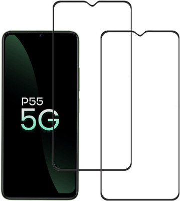 KARTRAY Edge To Edge Tempered Glass for itel P55 5G(Pack of 2)