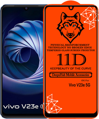 DeepzHub Edge To Edge Tempered Glass for Vivo V23e 5G(Pack of 1)