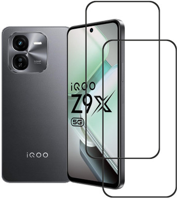 SPRITZEN Edge To Edge Tempered Glass for iQOO Z9x 5G(Pack of 2)