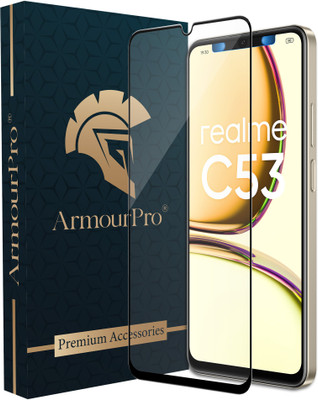 ArmourPro Edge To Edge Tempered Glass for Realme C53 5G, Realme C53, Realme Narzo N53 5G, Narzo N53(Pack of 1)
