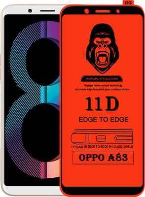 Laxdom Edge To Edge Tempered Glass for Oppo A83(Pack of 1)