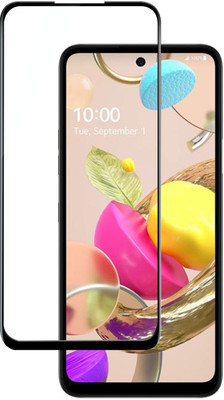 VAlight Edge To Edge Tempered Glass for LG K42, Premium Tempered glass with Self Installation Guide - Wet & Dry wipes(Pack of 1)