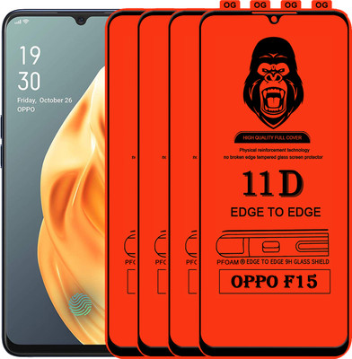Rofix star Edge To Edge Tempered Glass for OPPO F15(Pack of 4)