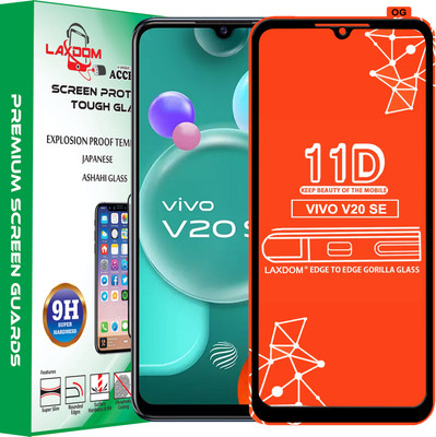 Laxdom Edge To Edge Tempered Glass for VIVO V20 SE(Pack of 1)