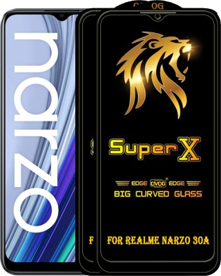 PFOAM Edge To Edge Tempered Glass for REALME NARZO 30A(Pack of 2)