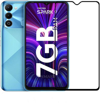 SNMART Edge To Edge Tempered Glass for Tecno Spark 9(Pack of 1)