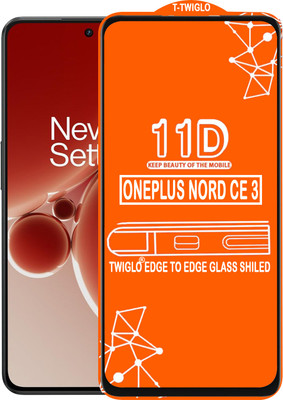 TWIGLO Edge To Edge Tempered Glass for ONEPLUS NORD CE 3 5G(Pack of 1)