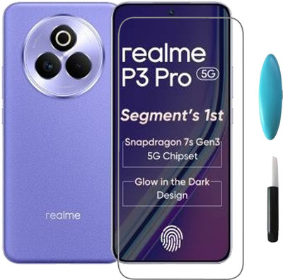 DSCASE Edge To Edge Tempered Glass for realme P3 Pro 5G(Pack of 1)