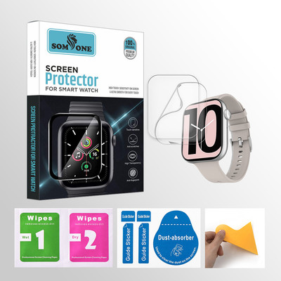 SOMTONE Edge To Edge Tempered Glass for Fire-Boltt Ring 3 1.8 inch Smartwatch 2 PROTECTOR + 2 WIPES + 2 DUST REMOVAL STICKER + 1 WIPER(Pack of 2) SOMTONE Edge To Edge Tempered Glass for Fire-Boltt Ring 3 1.8 inch Smartwatch 2 PROTECTOR + 2 WIPES + 2 DUST REMOVAL STICKER + 1 WIPER(Pack of 2)