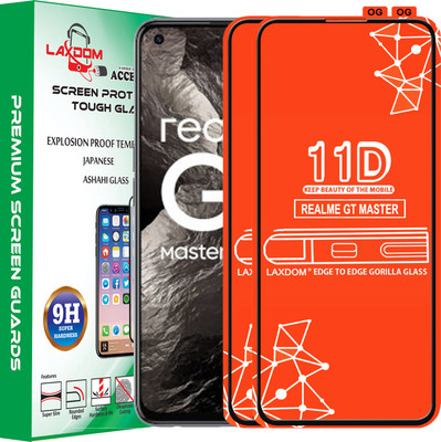Laxdom Edge To Edge Tempered Glass for REALME GT MASTER(Pack of 2)