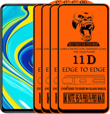 CYOR Edge To Edge Tempered Glass for REDMI NOTE 9S(Pack of 4)