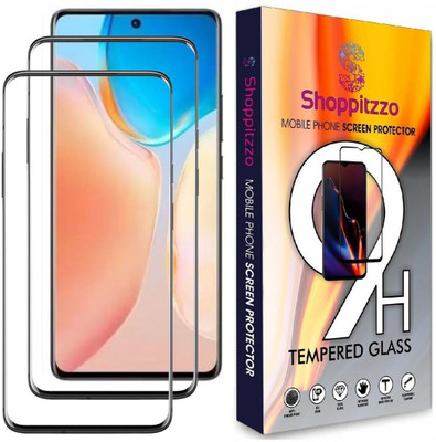 Shoppitzzo Edge To Edge Tempered Glass for OnePlus 10R,Reno 8 Pro,realme GT Neo 3/*DuraGlass*Tempered Glass/Full Screen Coverage-Edge to Edge/9H(Pack of 2)