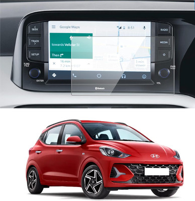 Wishguard Edge To Edge Screen Guard for Company Fitted, Hyundai Grand i10 Nios Era (8 inch) Car Dashboard Touch Screen & Navigation System (Glossy :1)(Pack of 1)