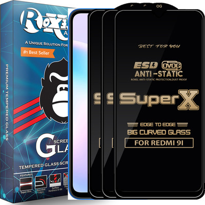 Roxel Edge To Edge Tempered Glass for REDMI 9I(Pack of 3)