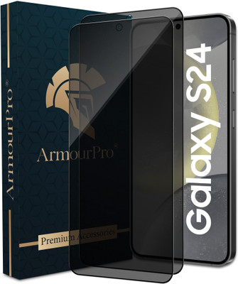 ArmourPro Edge To Edge Tempered Glass for Samsung Galaxy S24 5G, Samsung S24 5G, Samsung S24, Privacy Anti Spy Glass(Pack of 2)