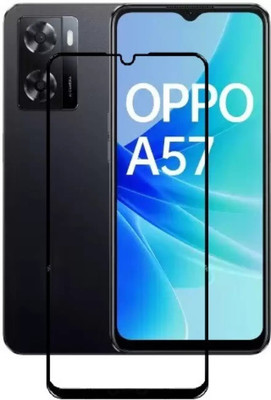 Patrick Edge To Edge Tempered Glass for OPPO A57/4G/OPPO A57/2022 ,full screen coverage 9H(Pack of 1)