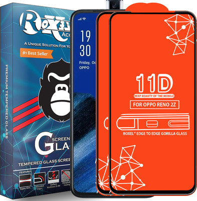 Roxel Edge To Edge Tempered Glass for OPPO Reno 2z(Pack of 2)