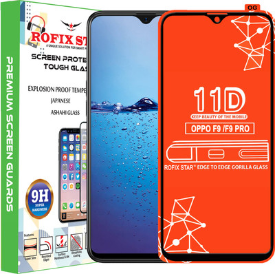 Rofix star Edge To Edge Tempered Glass for OPPO F9 Pro(Pack of 1)