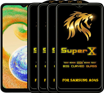 PFOAM Edge To Edge Tempered Glass for SAMSUNG GALAXY A04S(Pack of 4)