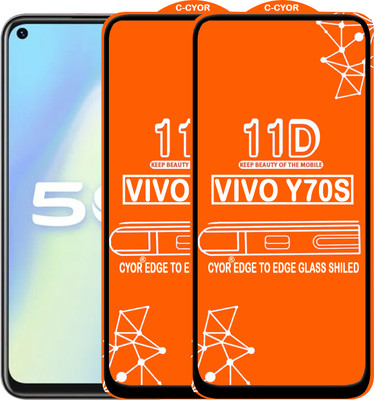 CYOR Edge To Edge Tempered Glass for VIVO Y70S(Pack of 2)