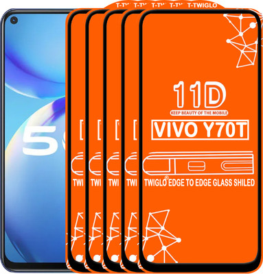 TWIGLO Edge To Edge Tempered Glass for VIVO Y70T(Pack of 5)