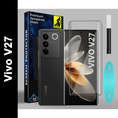 Tough Gorilla Edge To Edge Tempered Glass for Vivo V27(Pack of 1)