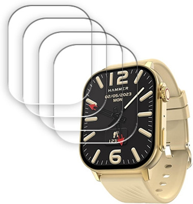 ARBAN Edge To Edge Tempered Glass for HAMMER Arctic 2.04 inch SMARTWATCH SCREEN GUARD(Pack of 4)