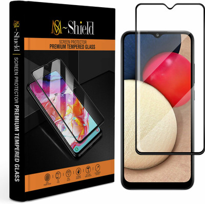 MS-Shield Edge To Edge Tempered Glass for Samsung Galaxy A02s(Pack of 1)