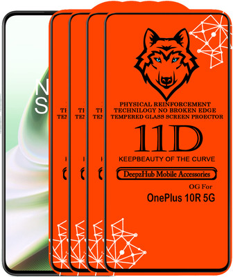 CRodible Edge To Edge Tempered Glass for OnePlus 10R 5G(Pack of 4)