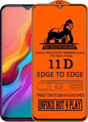 TWIGLO Edge To Edge Tempered Glass for INFINIX HOT 9 PLAY(Pack of 1)