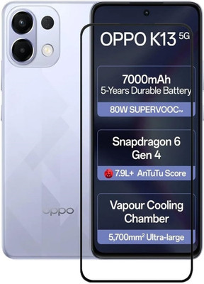 Bodoma Edge To Edge Tempered Glass for OPPO K13 5G(Pack of 1)