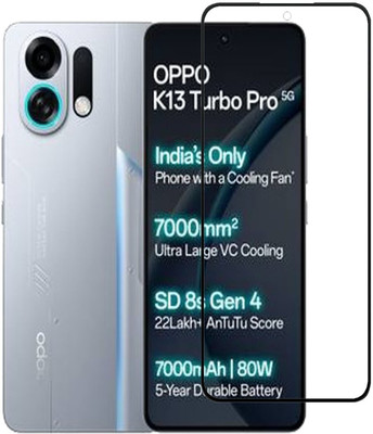 BRENZZ Edge To Edge Tempered Glass for OPPO K13 Turbo Pro 5G(Pack of 1)