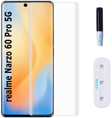 FLEXII Edge To Edge Tempered Glass for Seamless Protection with UV Tempered Glass for Realme 11 Pro / 11 Pro Plus / 12 Pro / 12 Pro Plus / Narzo 60 Pro (5G) – Full HD Quality UV Tempered Glass Edge to Edge Screen Coverage with Easy Installation Kit(Pack of 1)