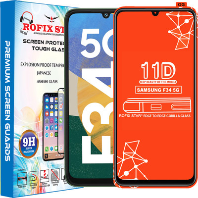 Rofix star Edge To Edge Tempered Glass for SAMSUNG GALAXY F34 5G(Pack of 1)