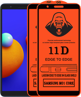 Laxdom Edge To Edge Tempered Glass for SAMSUNG GALAXY M01 CORE(Pack of 2)