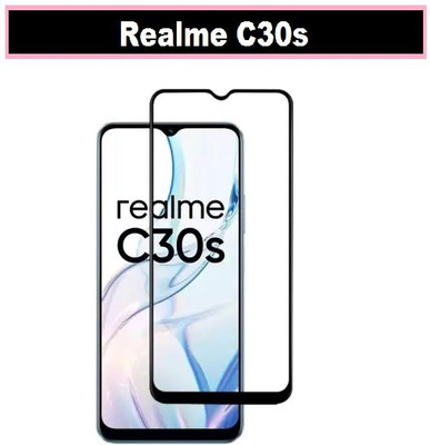 Hyper Edge To Edge Tempered Glass for realme C30s(Pack of 1)