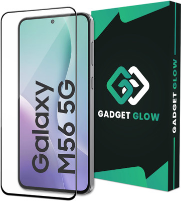 Gadget Glow Edge To Edge Tempered Glass for Samsung Galaxy M56, Samsung Galaxy M56 5G, M56 5G(Pack of 1)