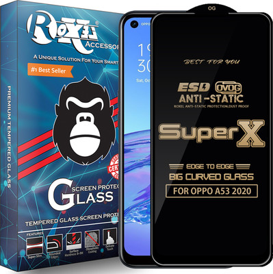 Roxel Edge To Edge Tempered Glass for OPPO A53 2020(Pack of 1)