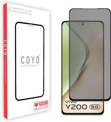 Coyo Edge To Edge Tempered Glass for vivo Y300 5G, vivo Y200 5G, vivo Y200E 5G, vivo T3 5G, vivo V40 lite 4G/5G, vivo V40SE, iqoo z9s 5g(Pack of 1)