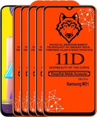 CRodible Edge To Edge Tempered Glass for Samsung Galaxy M31(Pack of 5)